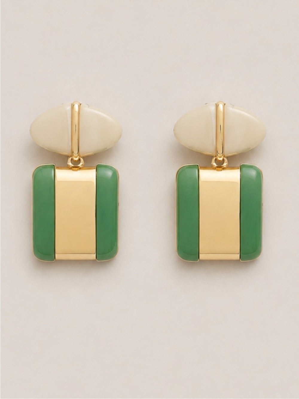 New! Green Boho Drop Earrings 5020 NWOT